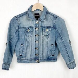 Highway Jeans Long Sleeve Jean Crop Jacket GirlsXS